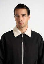 Tony - Twill Contrast Jacket - Black