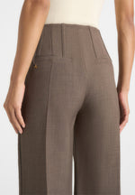 Rafaela - Corset Waist Tailored Trousers - Beige