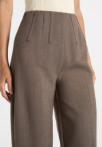 Rafaela - Corset Waist Tailored Trousers - Beige