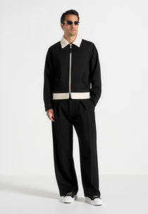 Tony - Twill Contrast Jacket - Black