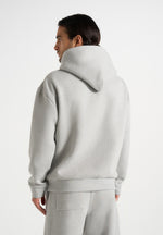 Ollie - Unisex Signature Relaxed Fit Hoodie - Grey Marl