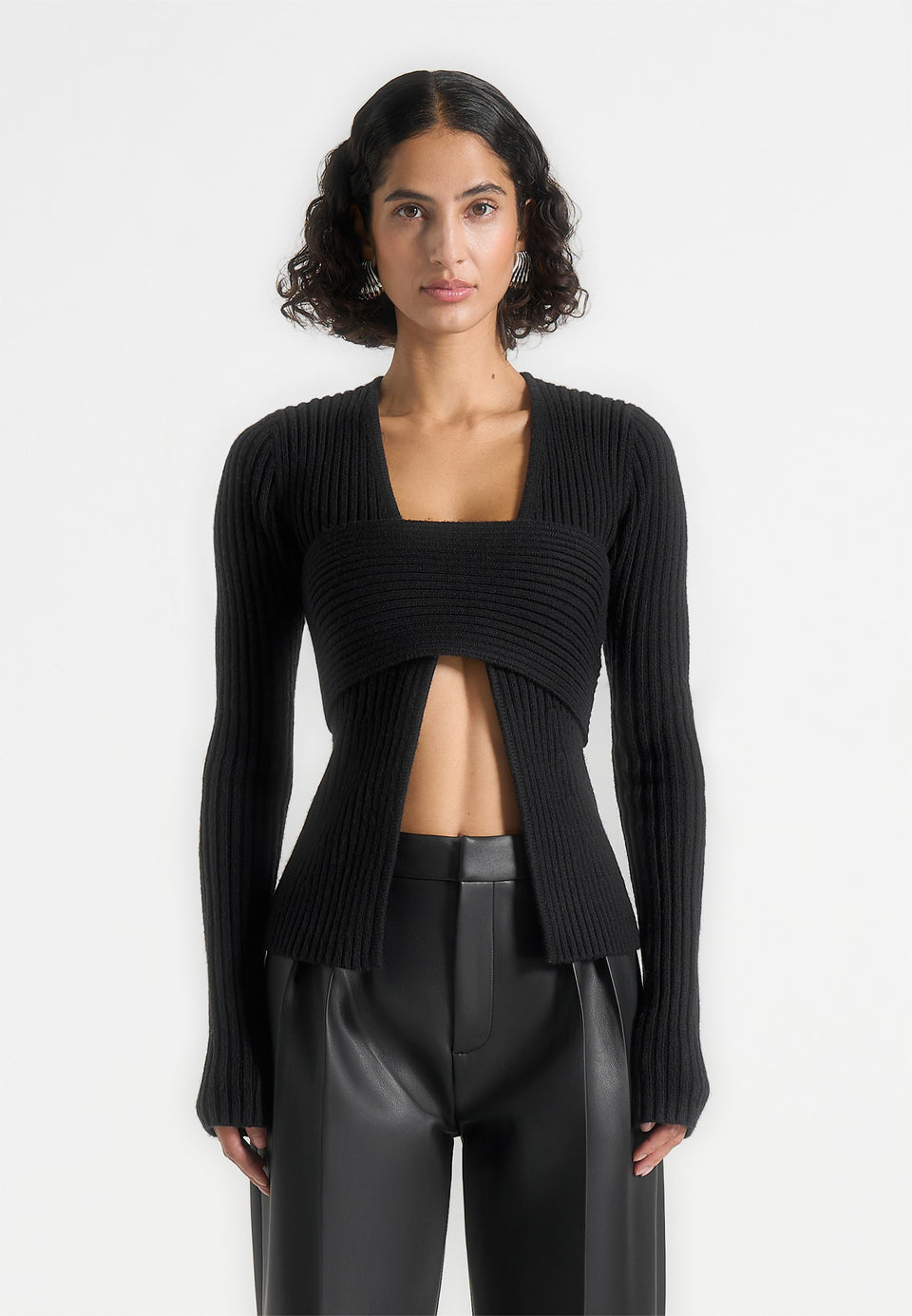 marisa-2-in-1-knit-bandeau-cardigan-black