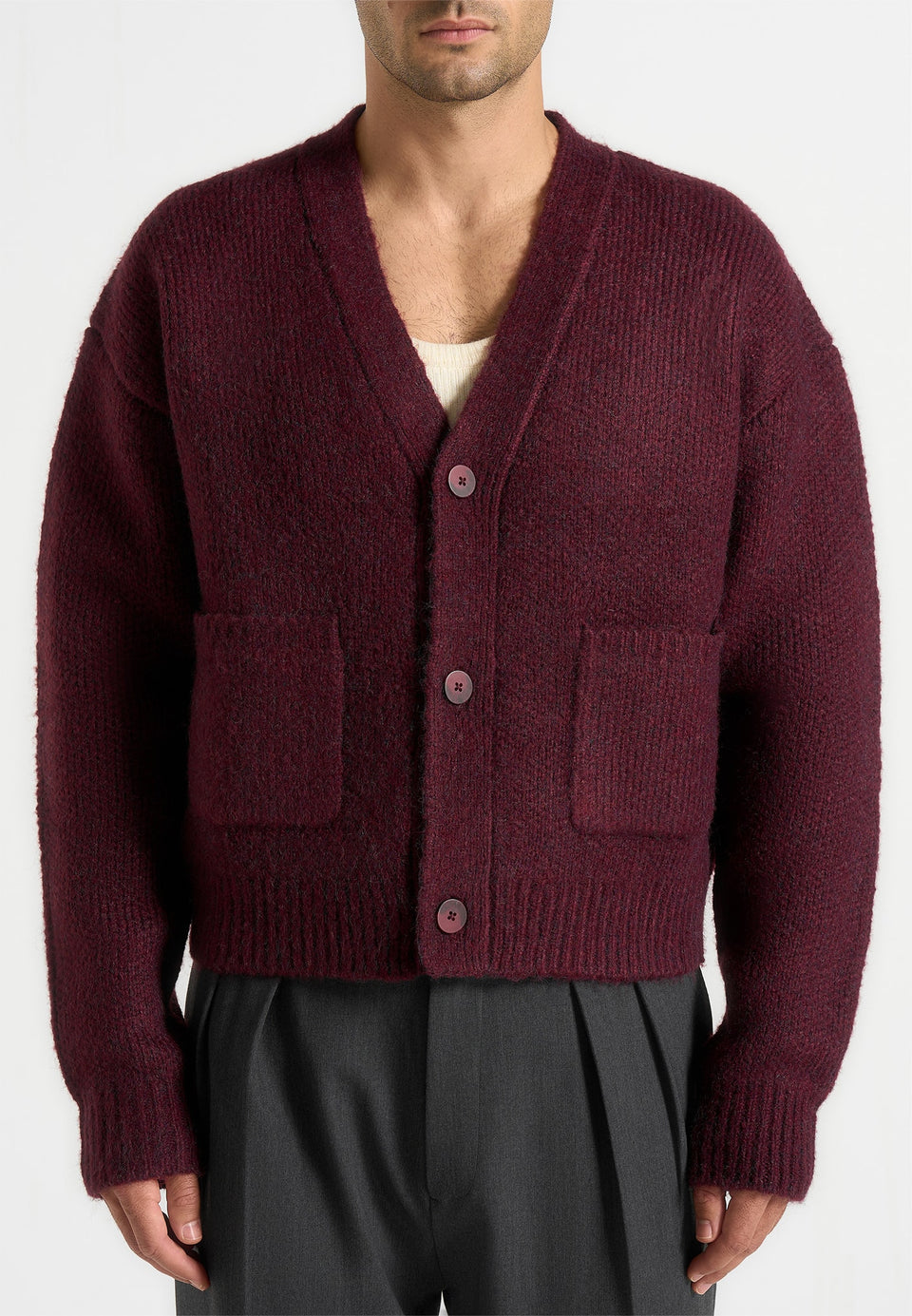 charlie-unisex-knitted-cardigan-wine-red