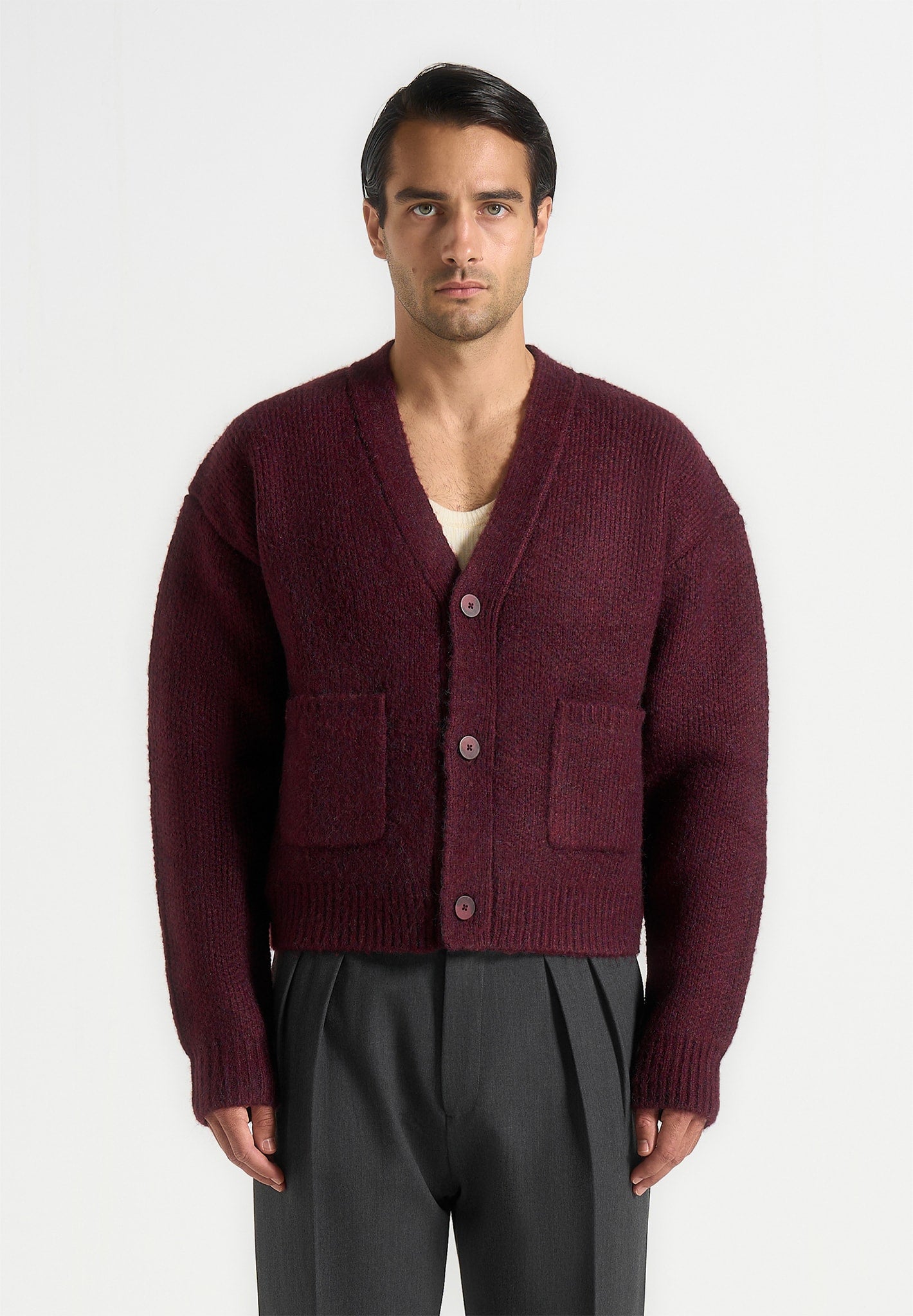 charlie-unisex-knitted-cardigan-wine-red