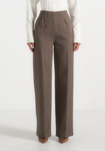Rafaela - Corset Waist Tailored Trousers - Beige
