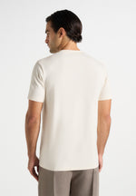 Matteo - Regular Fit Cotton T-Shirt - Cream