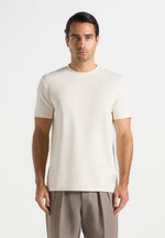 Matteo - Regular Fit Cotton T-Shirt - Cream