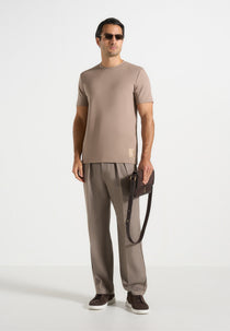 TS008 - Regular Fit Cotton T-Shirt - Taupe