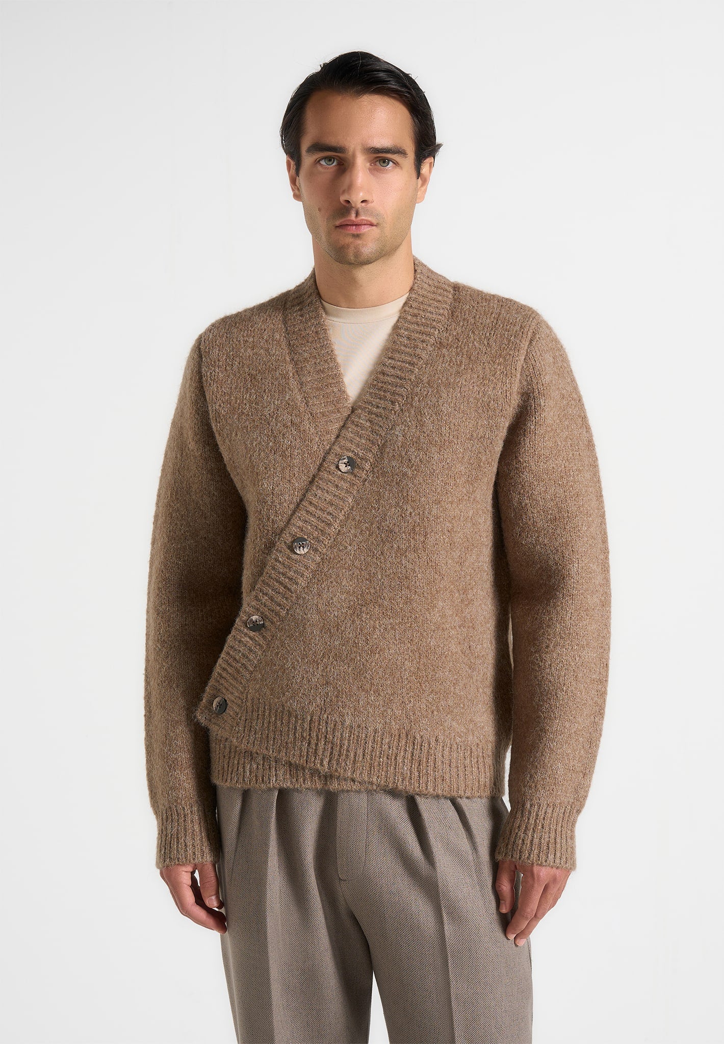 dani-unisex-asymmetric-brushed-wool-knit-cardigan-taupe