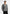 Dani - Unisex Asymmetric Brushed Wool Knit Cardigan - Grey