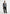 Dani - Unisex Asymmetric Brushed Wool Knit Cardigan - Grey
