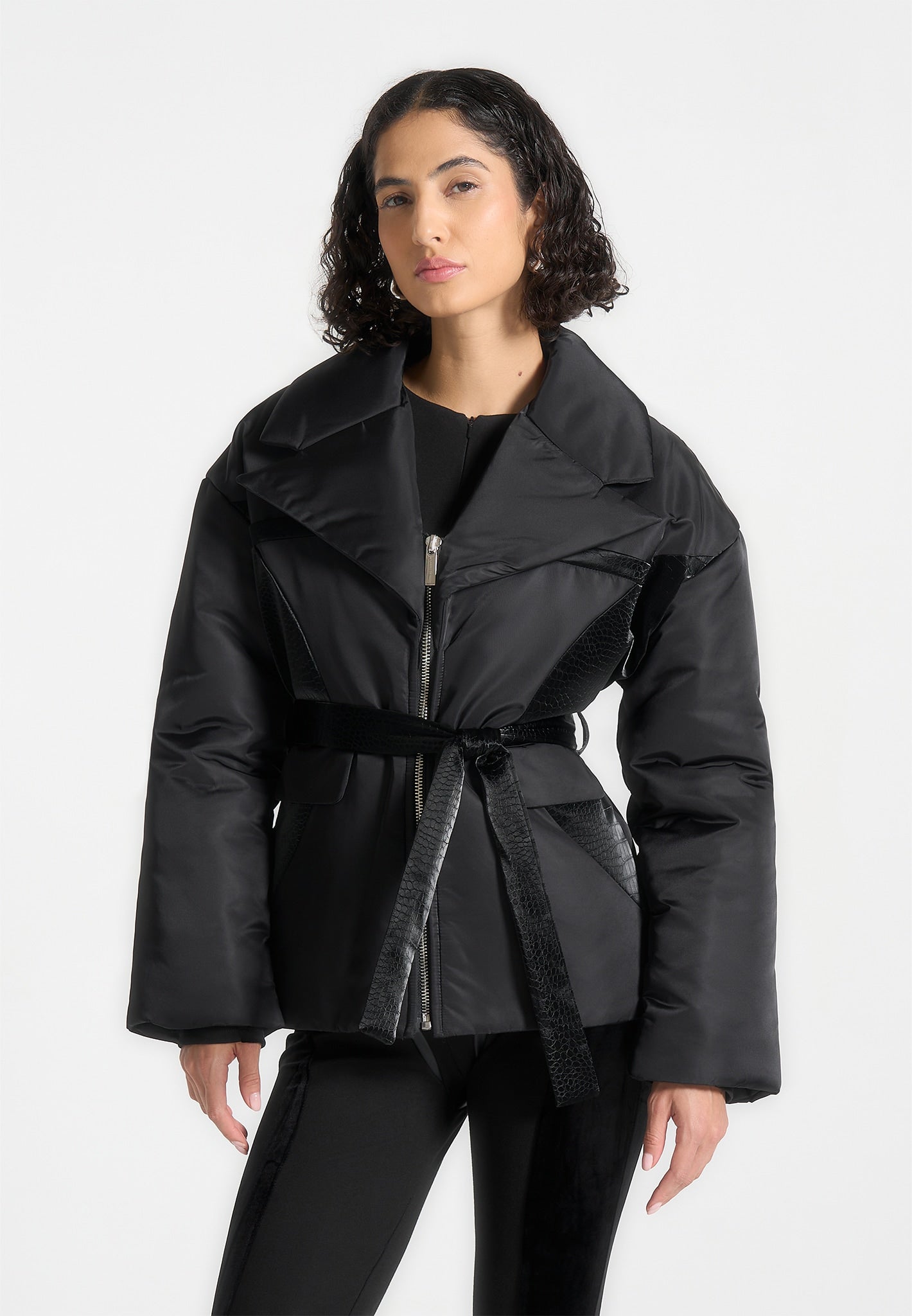 nylon-belted-blazer-jacket-black 