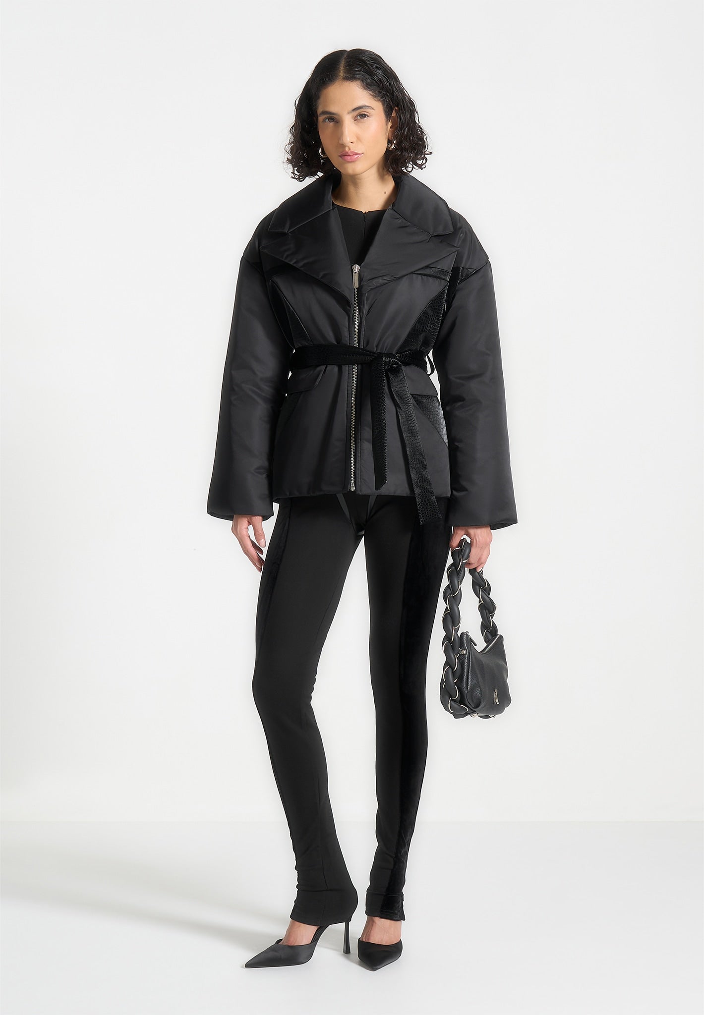 nylon-belted-blazer-jacket-black 