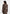 Jena - Wide Shoulder Wool Coat with Cinch Belt - Brown