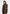Jena - Wide Shoulder Wool Coat with Cinch Belt - Brown