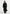 Elora - Wool Blanket Stitch Belted Longline Coat - Black