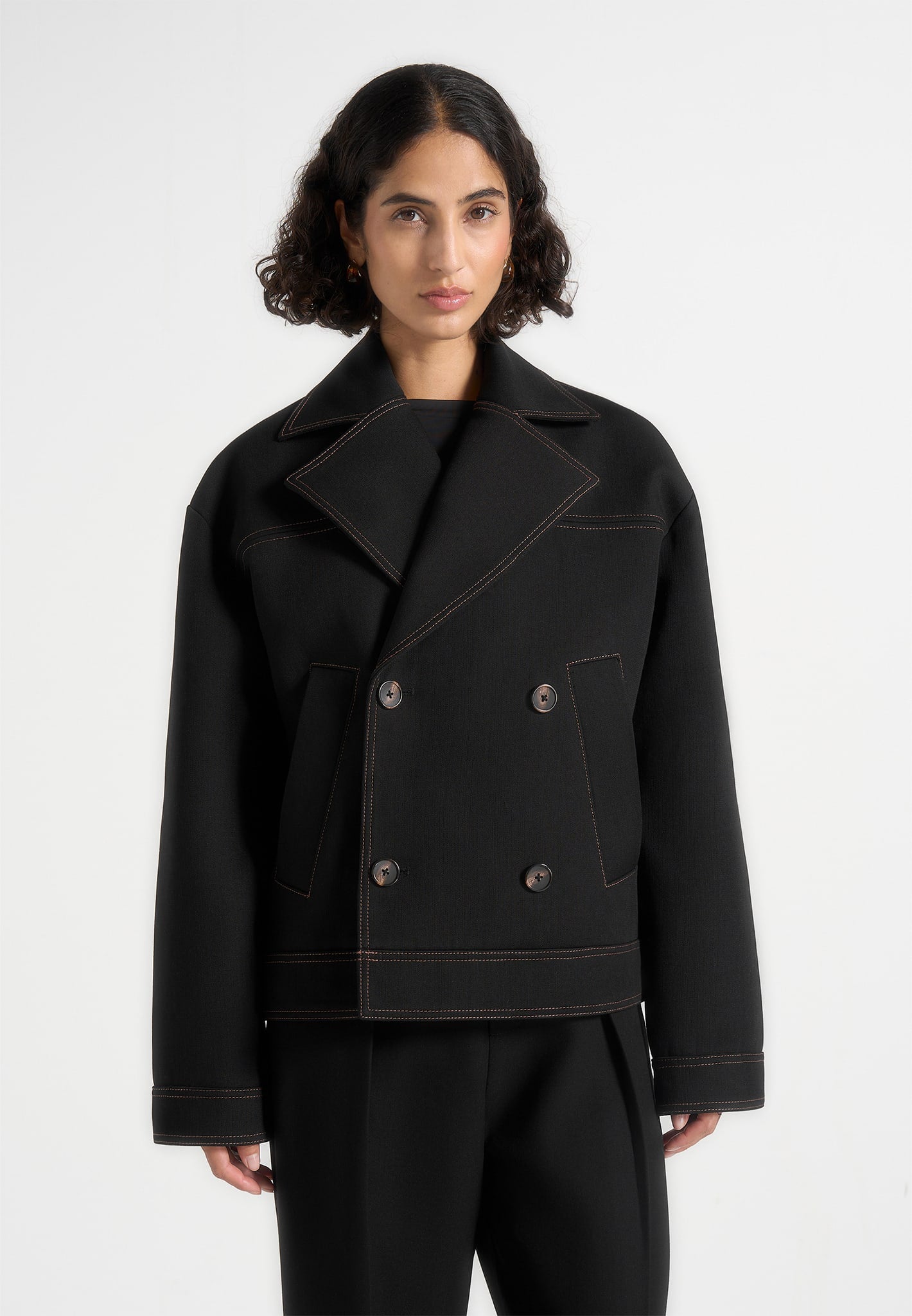 mika-unisex-tailored-double-breasted-jacket-with-contrast-stitch-black