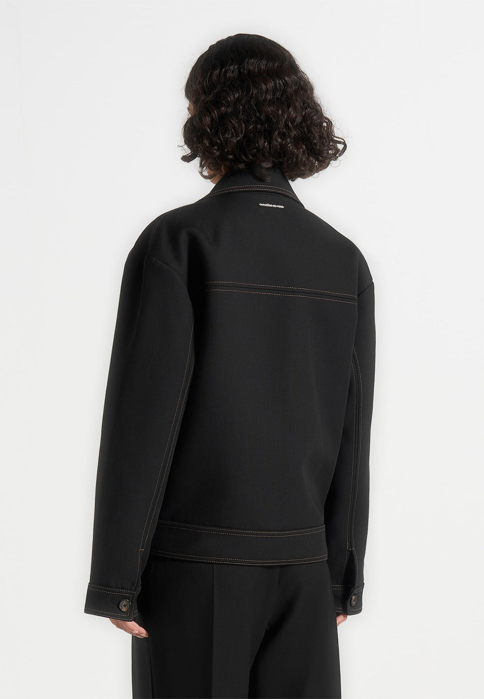 mika-unisex-tailored-double-breasted-jacket-with-contrast-stitch-black