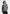 Dani - Unisex Asymmetric Brushed Wool Knit Cardigan - Grey