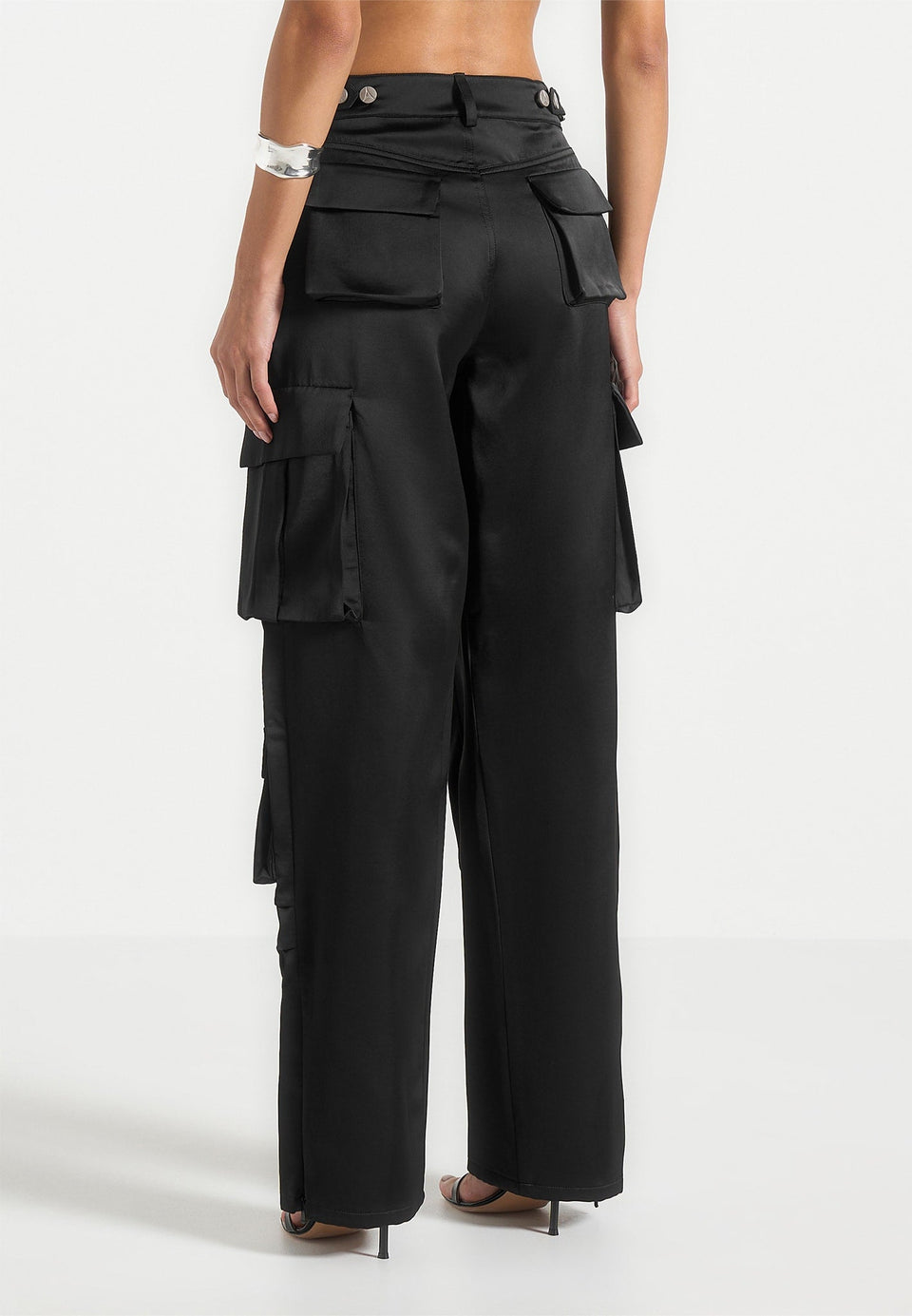 emilie-satin-high-waisted-cargo-pants-black