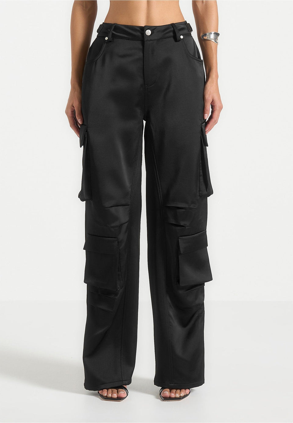 emilie-satin-high-waisted-cargo-pants-black