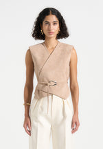 suede-wrap-waistcoat-with-belt-taupe