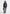 Karla - Wax Effect Cinch Waist Jacket - Indigo