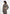 Catherine - Cropped Boucle Denim Jacket - Brown