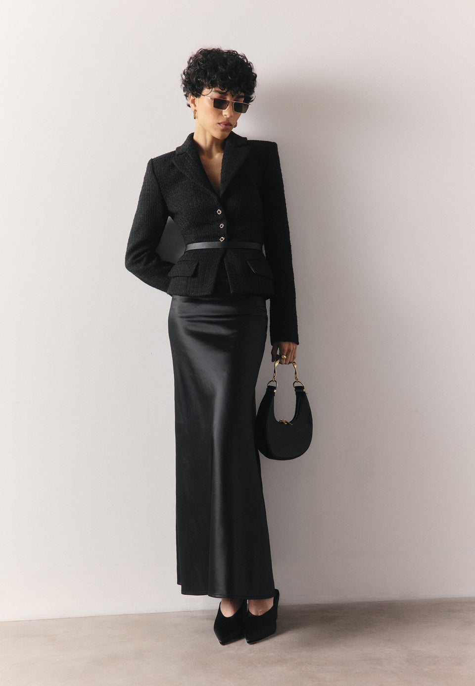 grace-boucle-and-satin-belted-blazer-maxi-dress-black