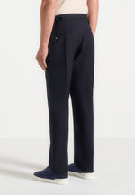 Joseph - Regular Fit Pinstripe Tailored Trousers - Navy
