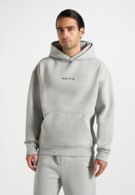 Ollie - Unisex Signature Relaxed Fit Hoodie - Grey Marl