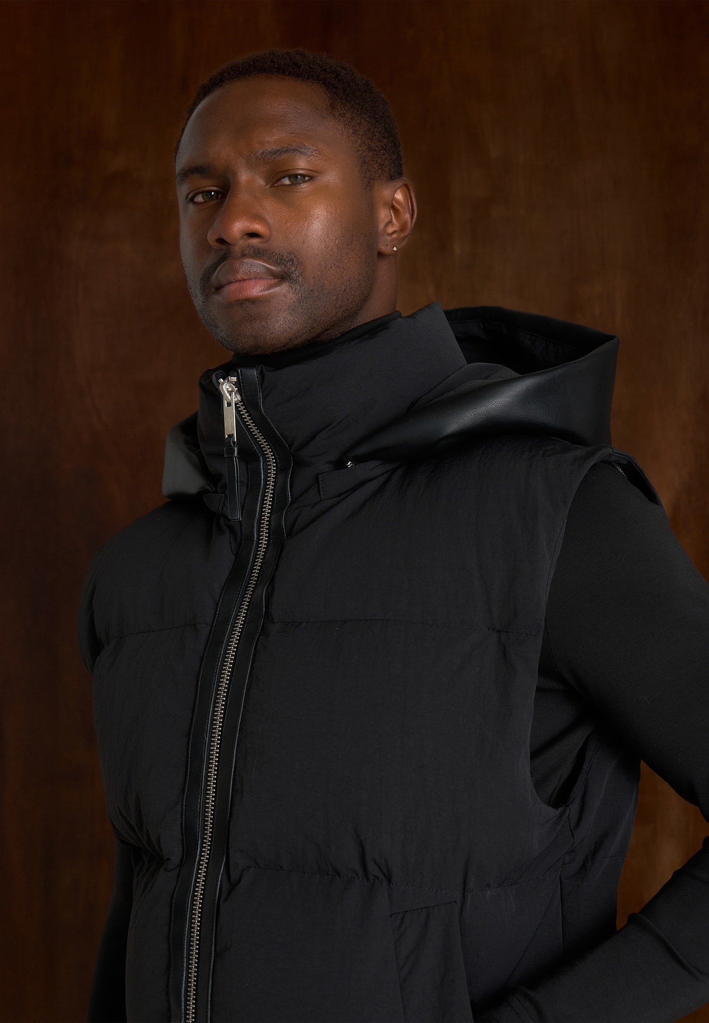 Eric - 2-in-1 Puffer/Gilet Jacket - Black