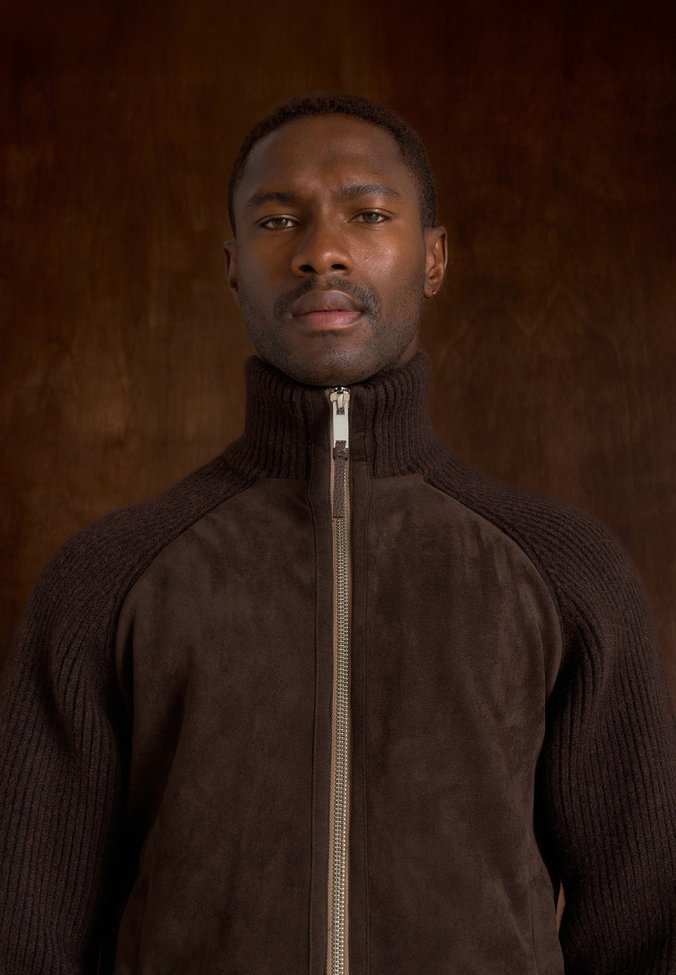 rami-suede-knit-jacket-brown