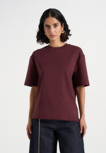 TS007 - Unisex Relaxed Fit Cotton T-Shirt - Wine Red