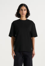 TS007 - Unisex Relaxed Fit Cotton T-Shirt - Black