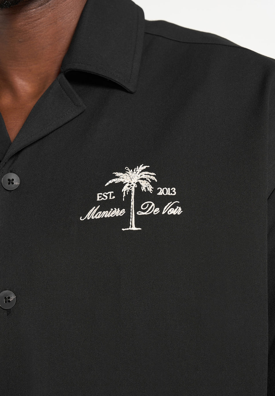 Alexis - Unisex Cote d'Azur Boxy Shirt - Black