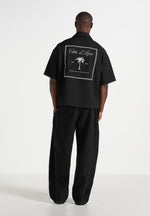 Alexis - Unisex Cote d'Azur Boxy Shirt - Black