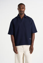 Joss - Boxy Signature Polo Shirt - Navy
