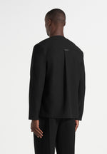Axel - Minimal Kimono Wool-Blend Blazer - Black