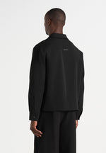 Valen - Applique Detail Long Sleeve Shirt - Black