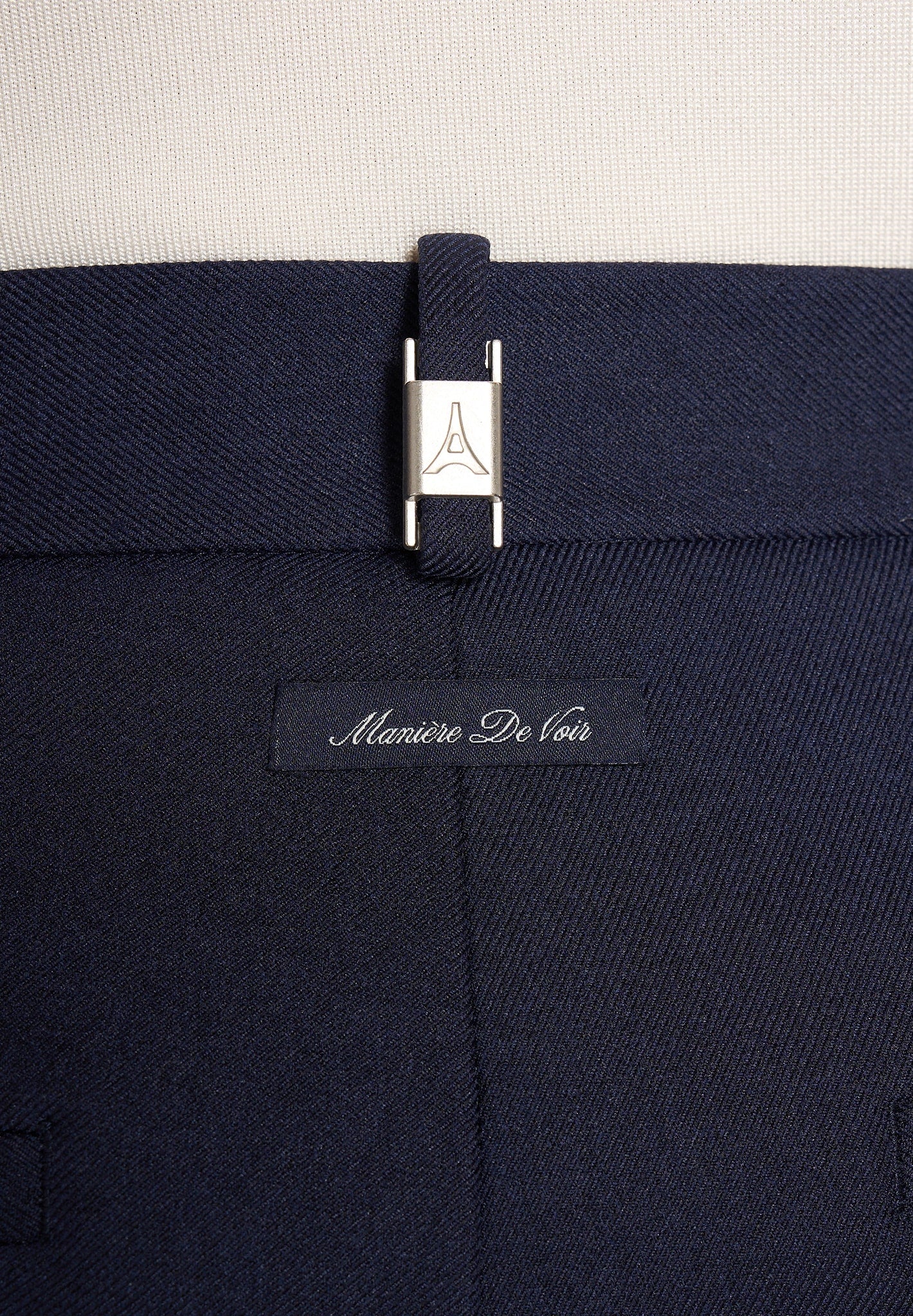 Hubert - Slim Fit Tailored Trousers - Navy
