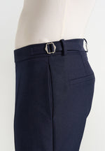 Hubert - Slim Fit Tailored Trousers - Navy