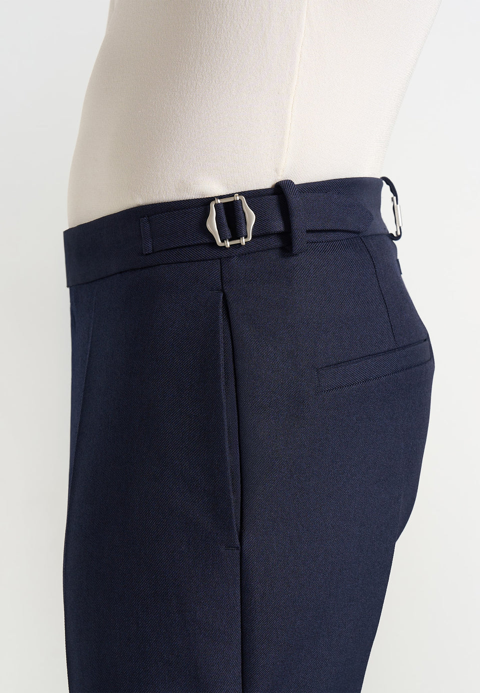 Hubert - Slim Fit Tailored Trousers - Navy