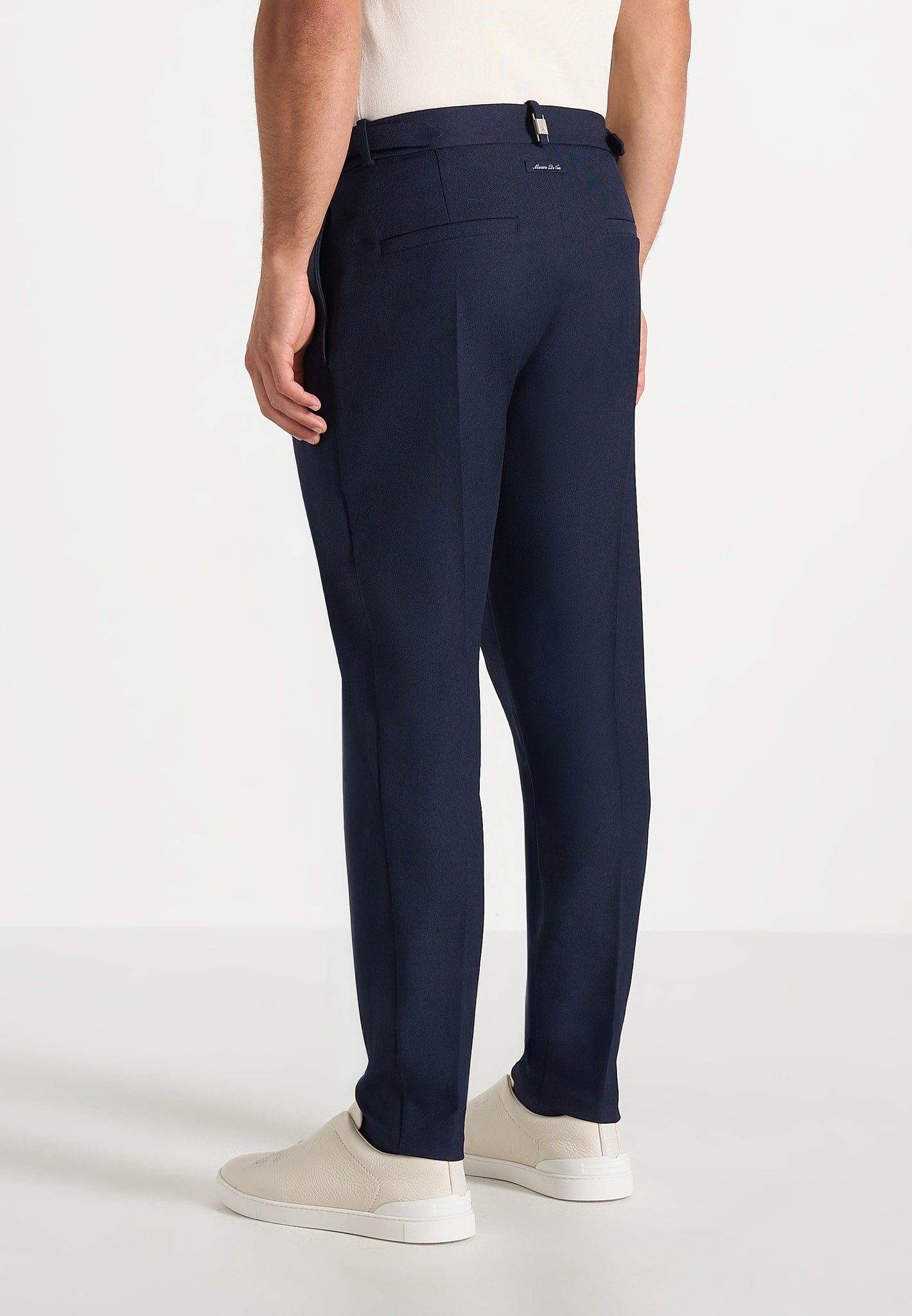 Hubert - Slim Fit Tailored Trousers - Navy