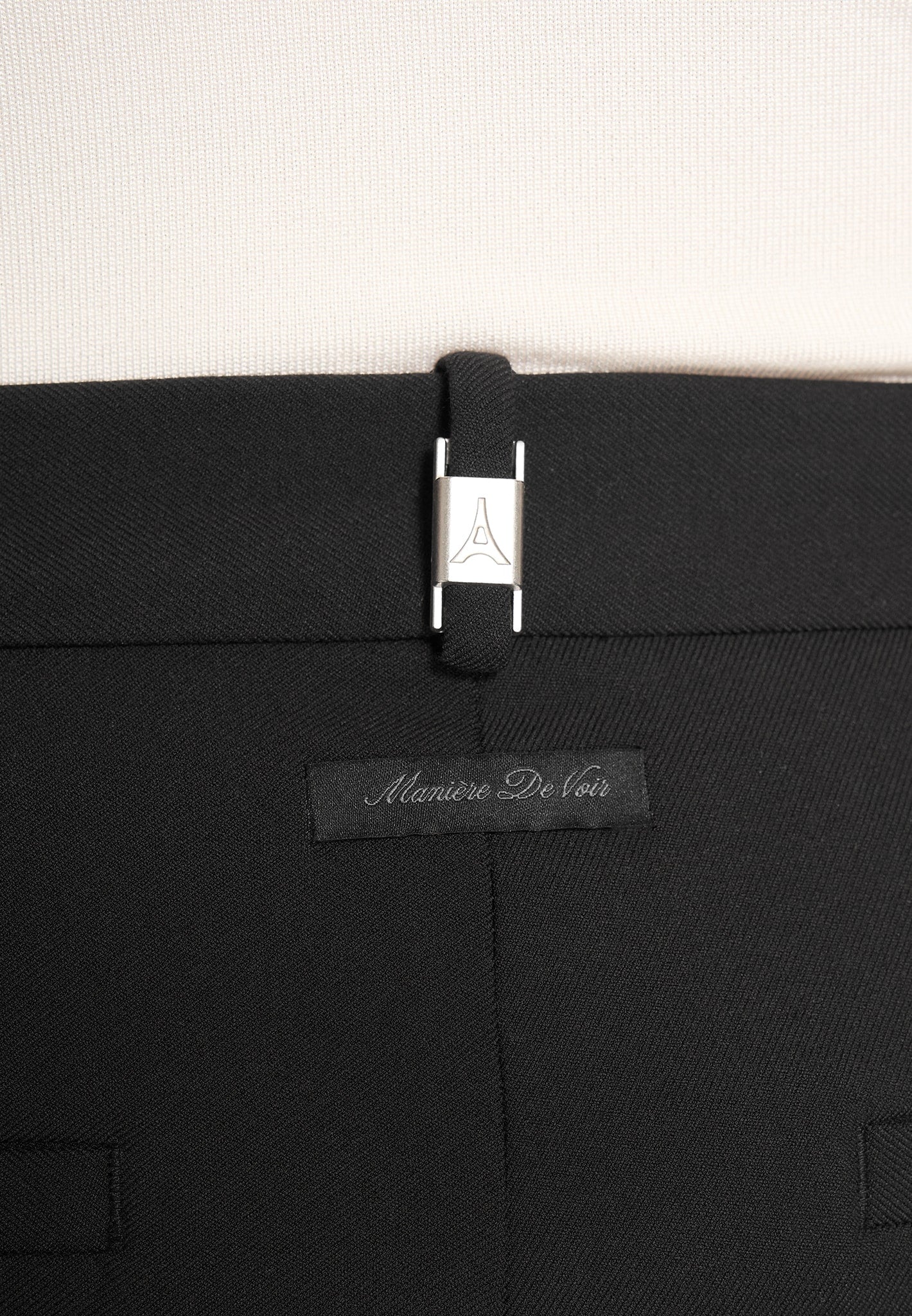 Hubert - Slim Fit Tailored Trousers - Black