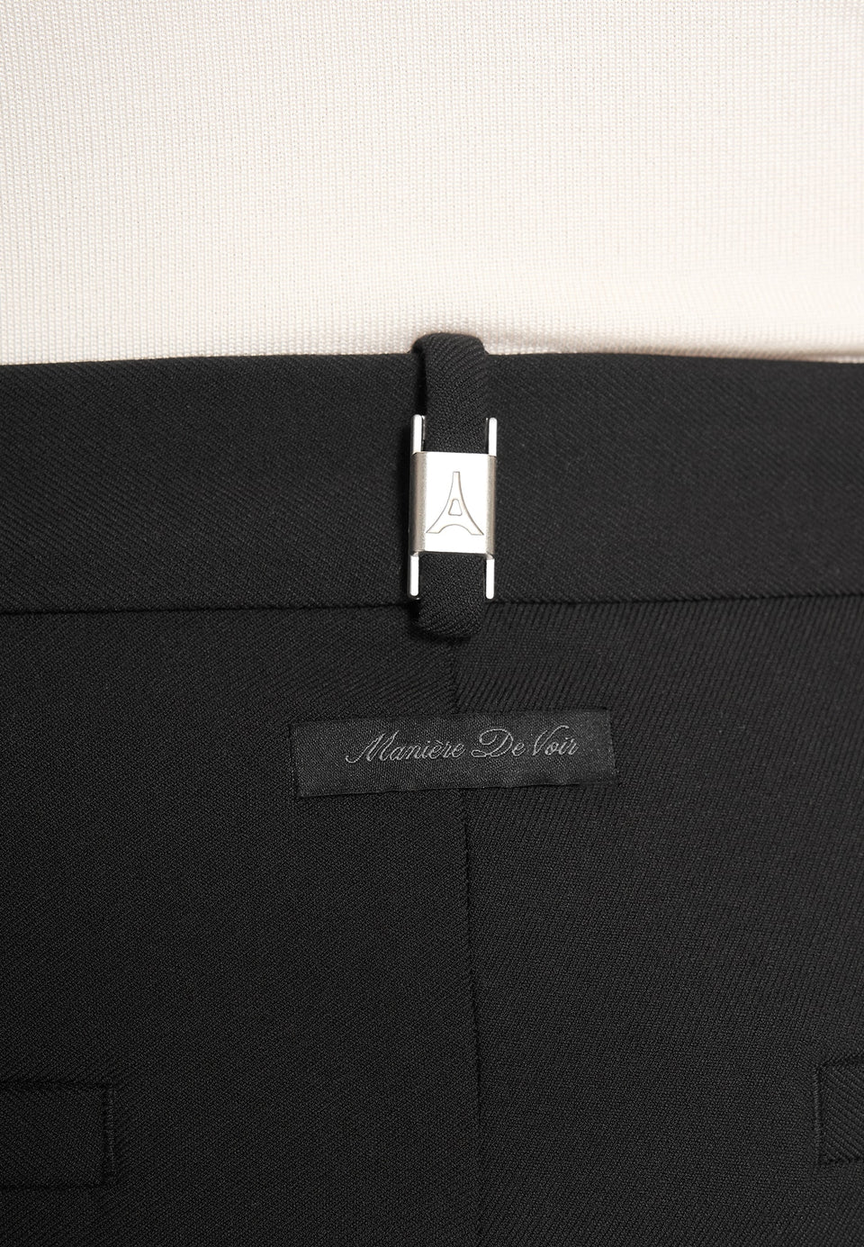 Hubert - Slim Fit Tailored Trousers - Black