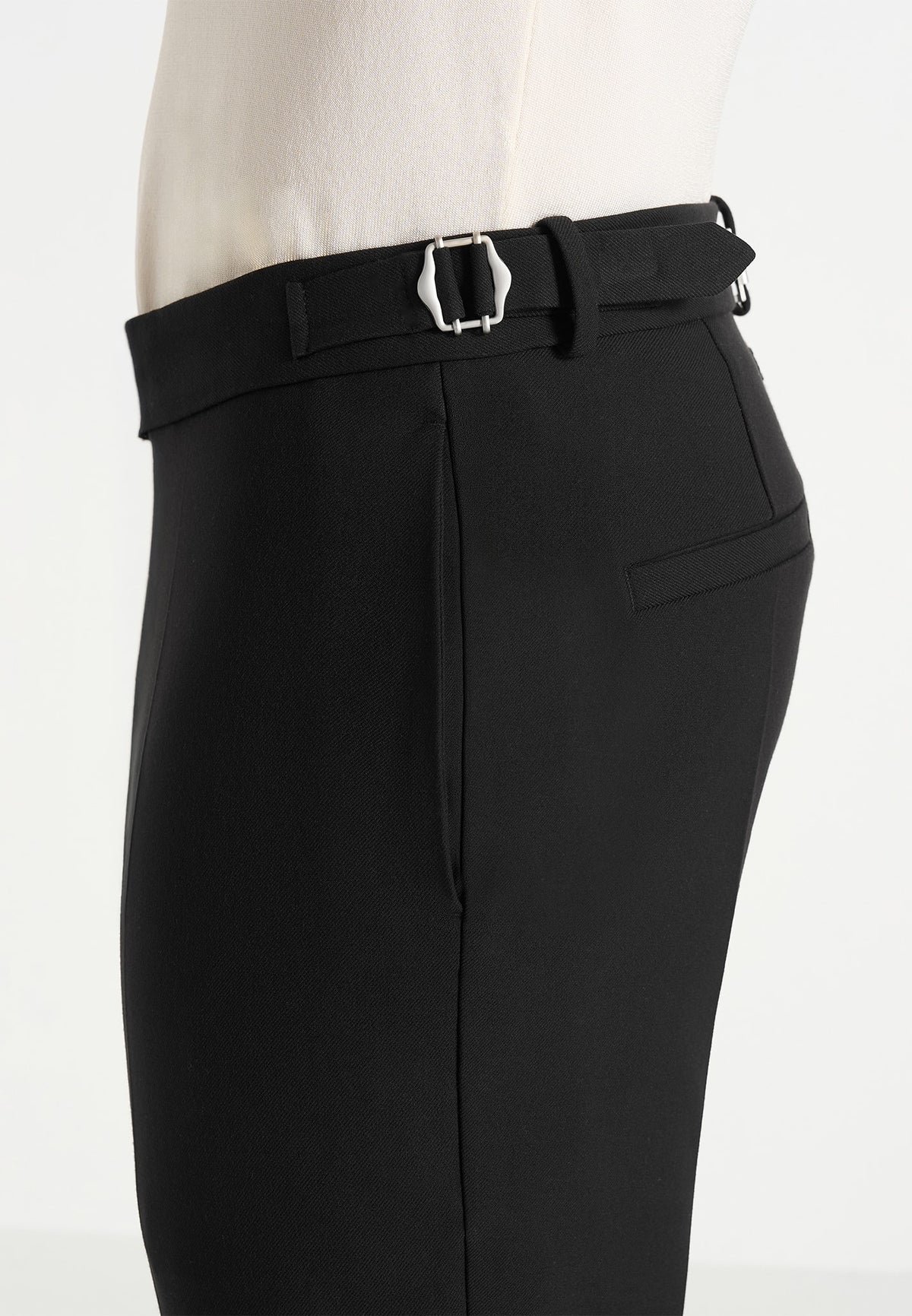 Hubert - Slim Fit Tailored Trousers - Black