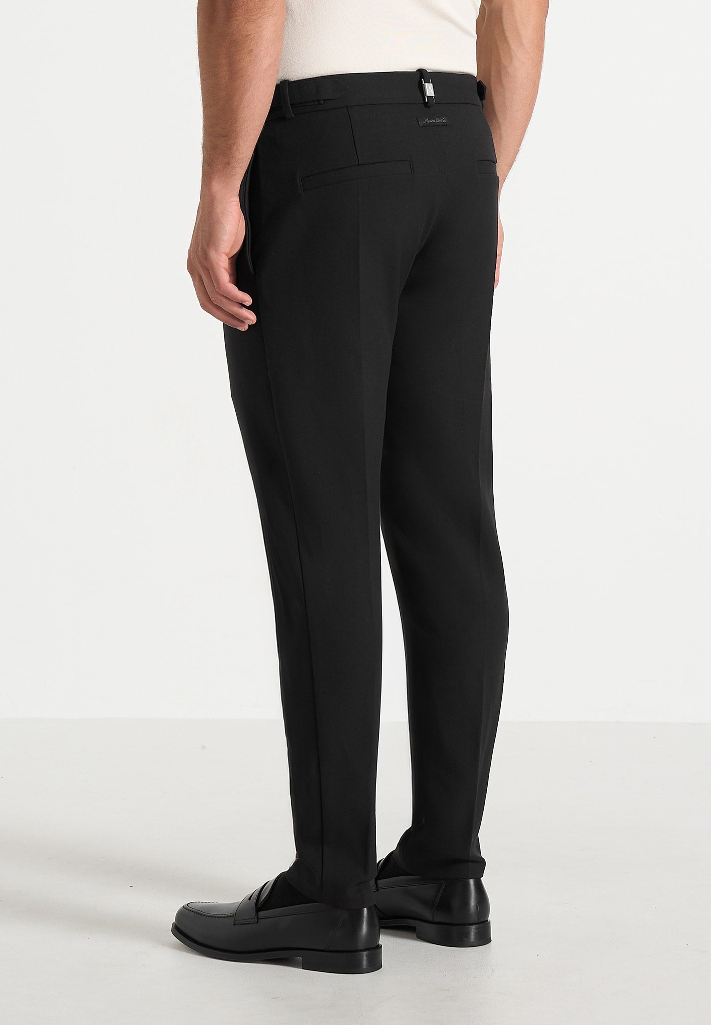 Hubert - Slim Fit Tailored Trousers - Black