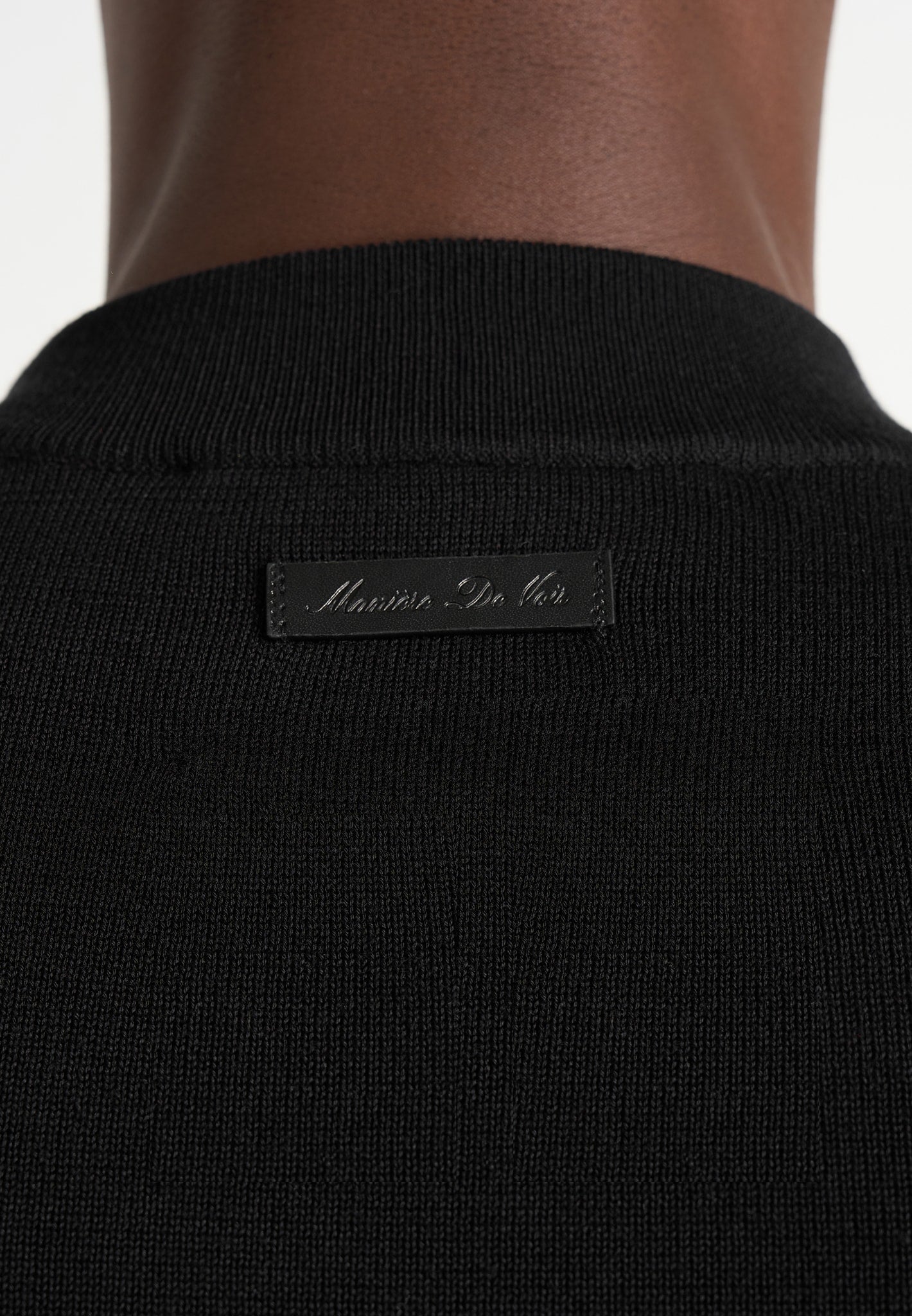 Olivier - Wool & Leather Raglan Varsity Jacket - Black