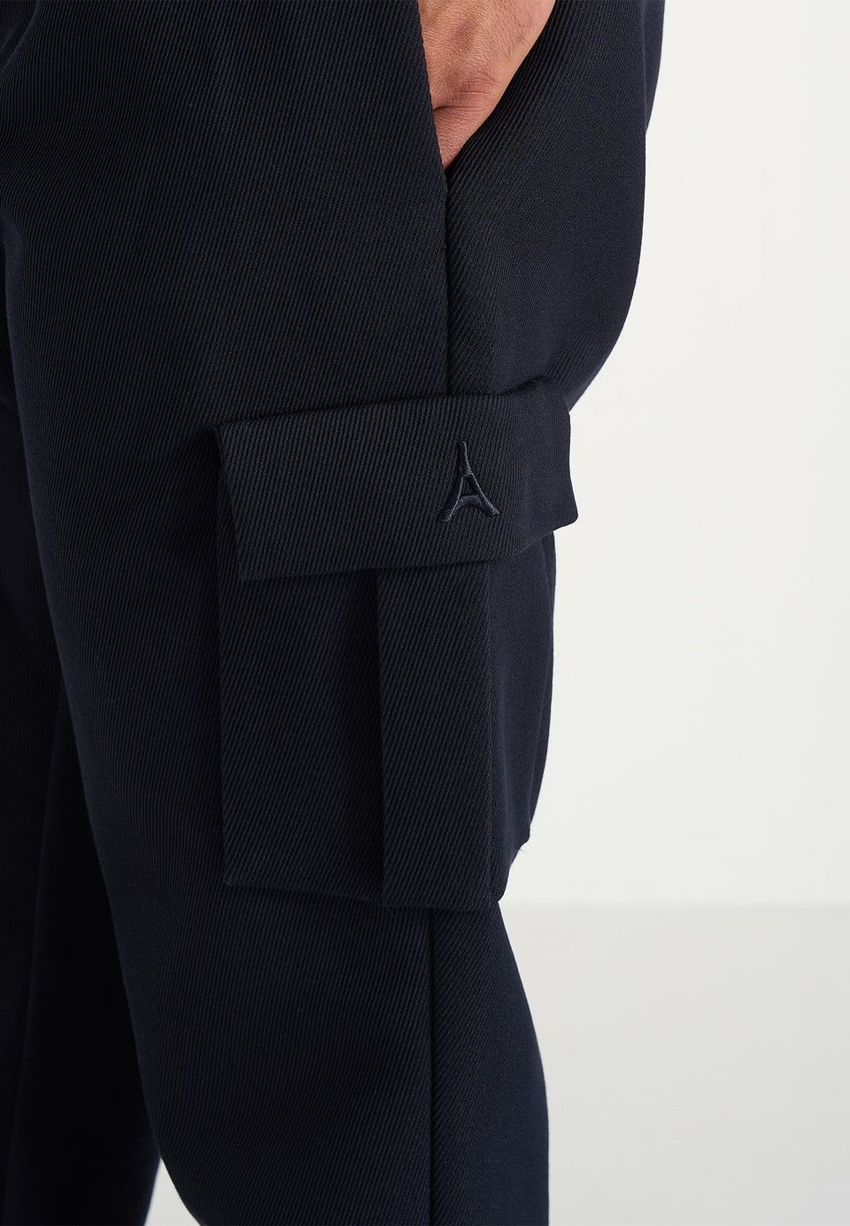 Twill Cargo Regular Fit Pants - Navy